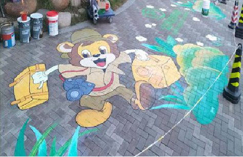 永平夏季画地面彩绘会遇到的问题