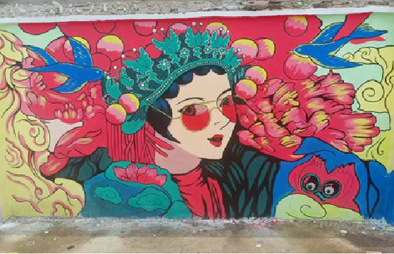 永平墙体彩绘-网红墙