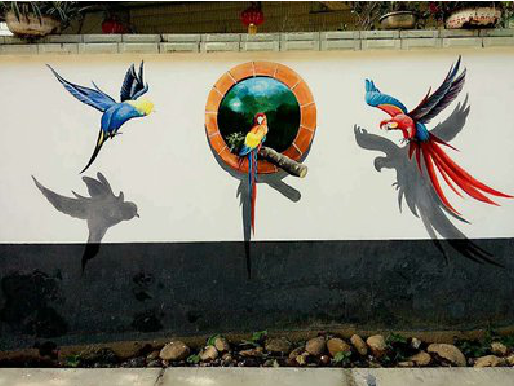 永平视觉错位-3D墙绘设计