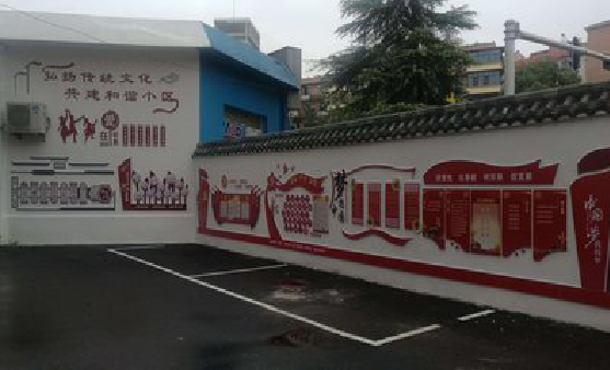 永平社区文化墙的创意设计。