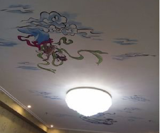 永平如何快速绘制天花板上的手绘墙？