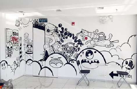 永平手绘墙并非传统涂鸦。