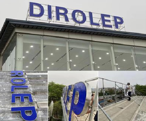 永平楼顶发光字安装的注意事项。